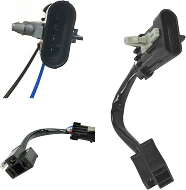 WUMFIRE Motorrad LED Scheinwerfer Adapter Kabelbaum für H11 H9 Licht Zubehör in Schwarz - Bild 1