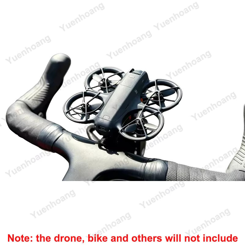 DJI Neo2 RC Drohne Fahrrad- und Motorrad-Halterungsadapter mit Schnellverschluss-Schnalle in Schwarz, kompatibel mit Garmin und Wahoo Computer-Befestigungsbasis - Bild 5