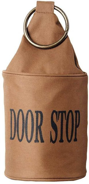 Türstopper DOOR STOP Sack von Esschert Design in Braun mit Ring im Vintage-Design, Höhe: 11,5 cm, Durchmesser: 26,0 cm - Bild 1