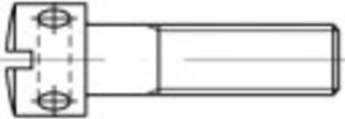 TOOLCRAFT Kreuzlochschrauben M6 20mm Schlitz DIN 404 aus Stahl 100 Stück - Bild 1