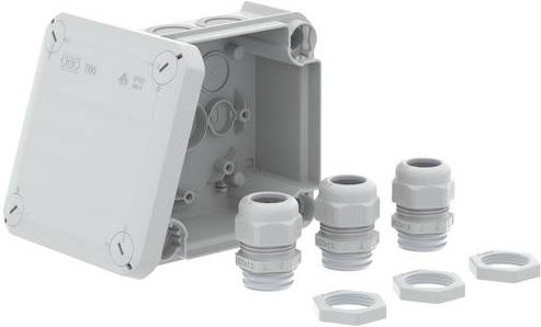 OBO Bettermann Abzweigdose T60M20NL mit V-TEC VM in Weiß, B/T: 11,4 x 11,4 cm - Bild 1