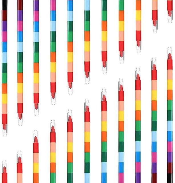 YMY Stapelbare Buntstifte in 12 Farben, Kreative Regenbogen-Bausteine Ölfarben-Stifte für Schüler, Mehrfarbig - Bild 1