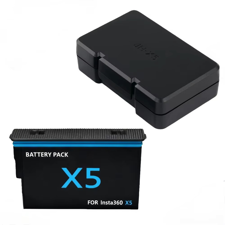 Insta360 Ersatzakku mit Schnell-Ladebox für X5 Action-Kamera, 2800mAh, Schwarz - Bild 6
