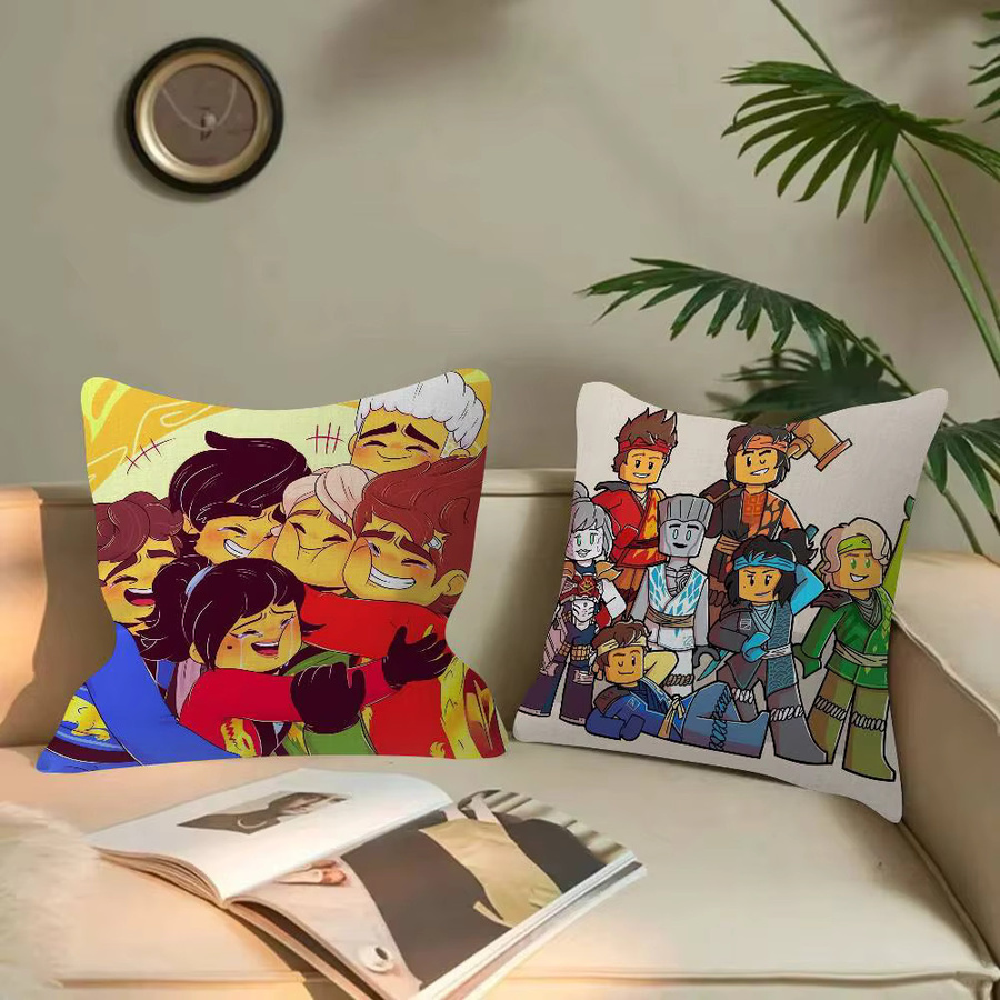 Kayou Ninjago Kissenbezug mit Cartoon-Print in Multicolour, 30 x 30 cm - Bild 4