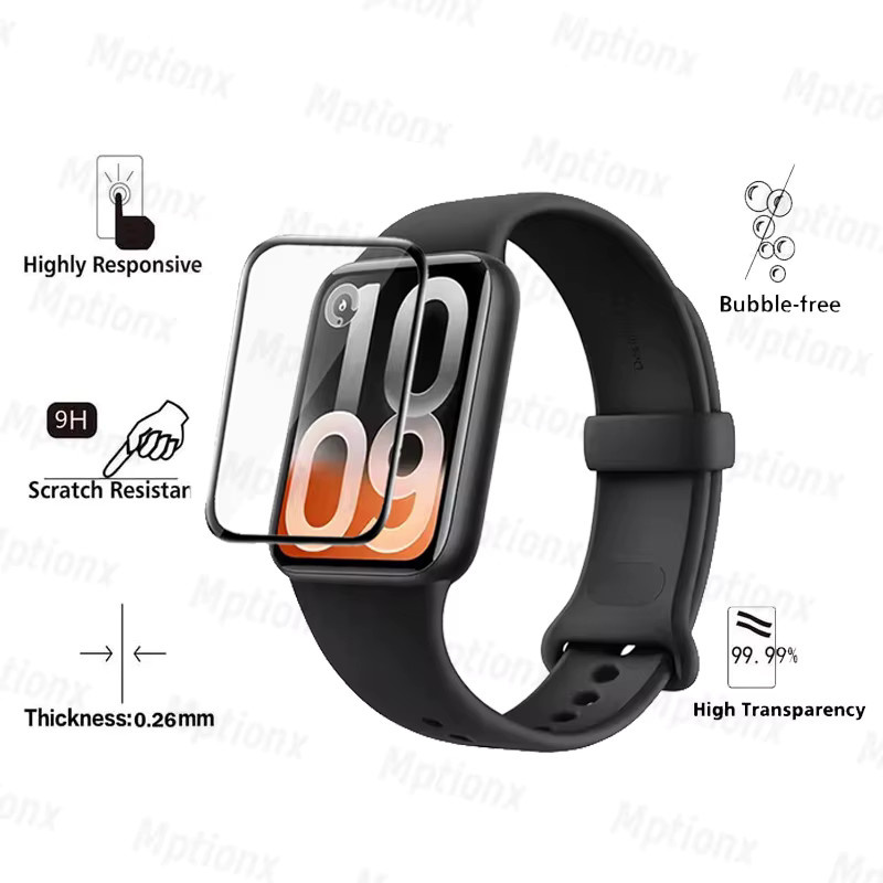 Mptionx Displayschutzfolie für Xiaomi Smart Band 10 Pro, TPU, klar - Bild 2