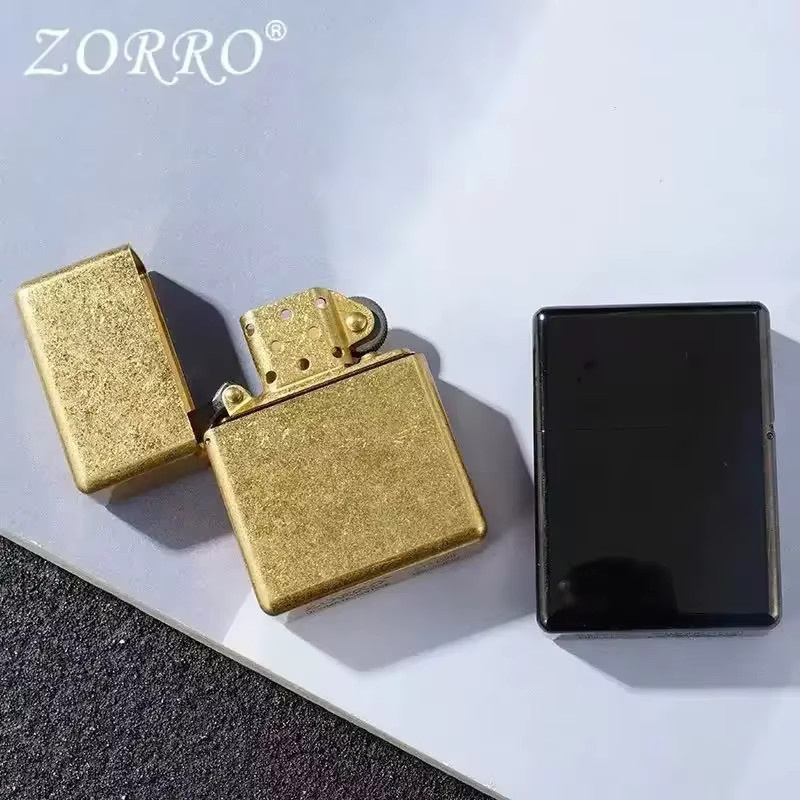 Zorro 912 912s Vintage Kerosinfeuerzeug aus Messing in Gold im Konstantinopel-Stil, wasserdicht und winddicht - Bild 2