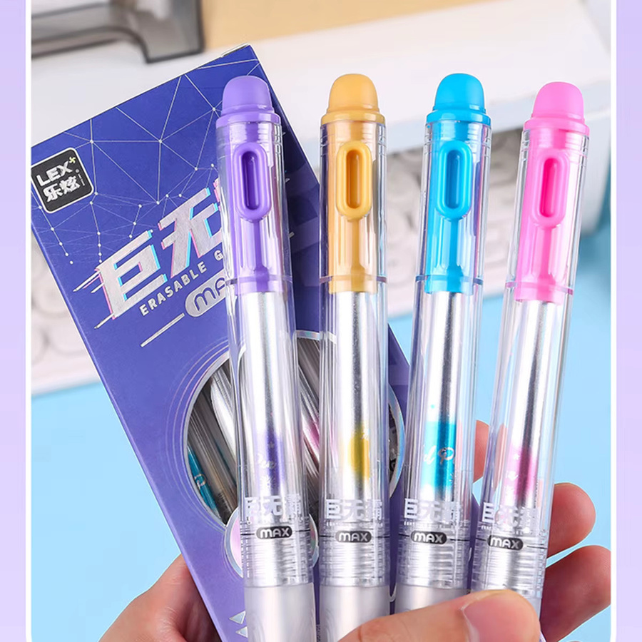 Pilot Löschbarer Gel-Kugelschreiber mit 0,5 mm feiner Spitze, Blau, 4er-Pack - Bild 2