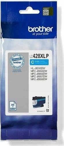 Brother Cyan Tintenpatrone LC428XLCP für Inkjet-Drucker mit einer Reichweite von 5000 Seiten - Bild 1