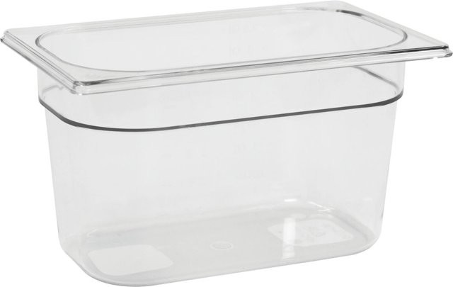 Schneider GN 1/4 Gastronormbehälter aus Polycarbonat, transparent, Volumen: 3,8 l, Höhe: 15 cm - Bild 1