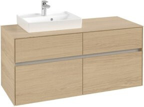 V&B Waschtischunterschrank Collaro in Nordic Oak mit Waschbecken links, B/T/H: 120 x 54,8 x 50 cm - Bild 1