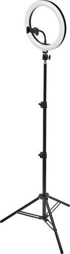 Osram HOMELIGHTING Linear LED Mobile Ring Tripod Ringleuchte Schwarz mit Fernbedienung und Bluetooth - Bild 1