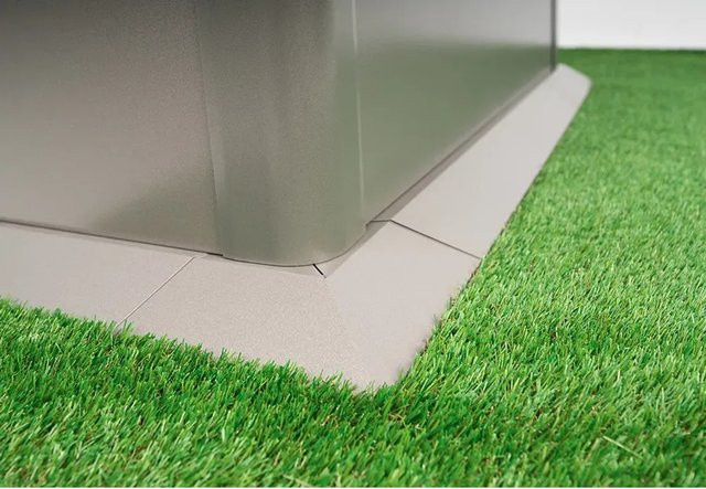 Biohort Mähkante L200 aus Stahlblech in Quarzgrau-Metallic - Bild 1