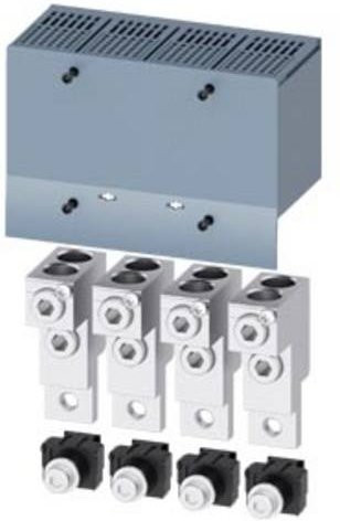 Siemens 3VA9254-0JC22 Anschlusszubehör, grau, B: 14,0 cm, H: 9,78 cm, T: 6,49 cm - Bild 1