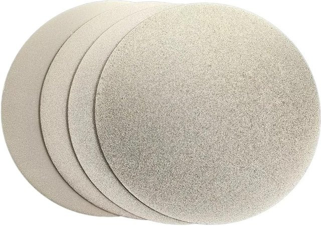 VIBRATITE Diamant-Schleifscheibe ohne Mittelloch, 12 Zoll (300 mm), flache runde Polierscheibe für Edelstein-Schmuckwerkzeuge - Bild 1