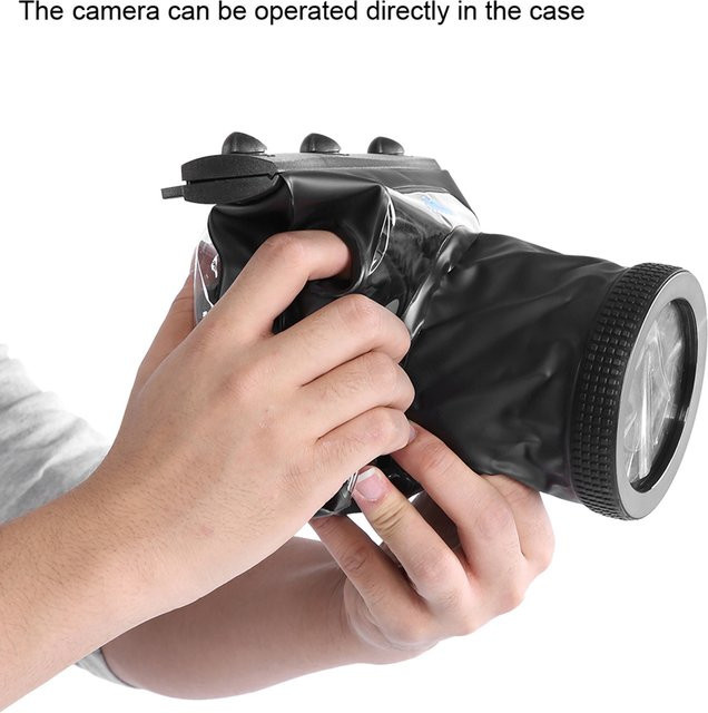 Tteoobl Unterwasser Kamera Gehäuse für Nikon DSLR-Kameras, Wasserdichte Diving Case Tasche bis 20m, Farbe: Weiß - Bild 1