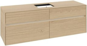 V&B Waschtischunterschrank Collaro mit Waschtisch und LED-Beleuchtung, Nord Oak, B/H/T: 160 x 54,8 x 50 cm - Bild 1