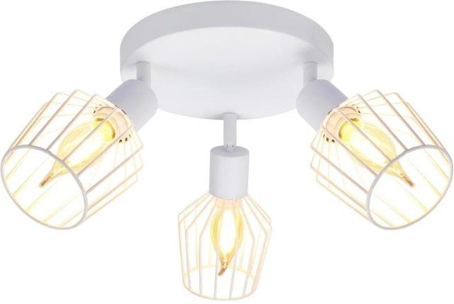 NETTLIFE Deckenstrahler aus Metall in Weiß, moderner LED-Zylinder mit E14-Fassung und verstellbarem Design - Bild 1