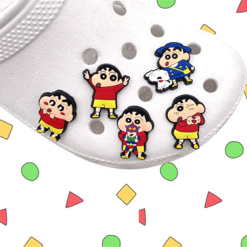 Miniso Clogs Charms, Crayon Shin-Chan, Cartoon - Bild 3