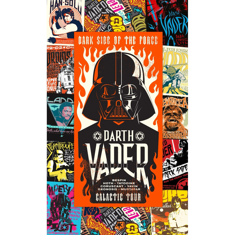 Komar Fototapete Vlies Star Wars Rock On Posters Multicolor B: 120 cm, H: 200 cm - Bild 2