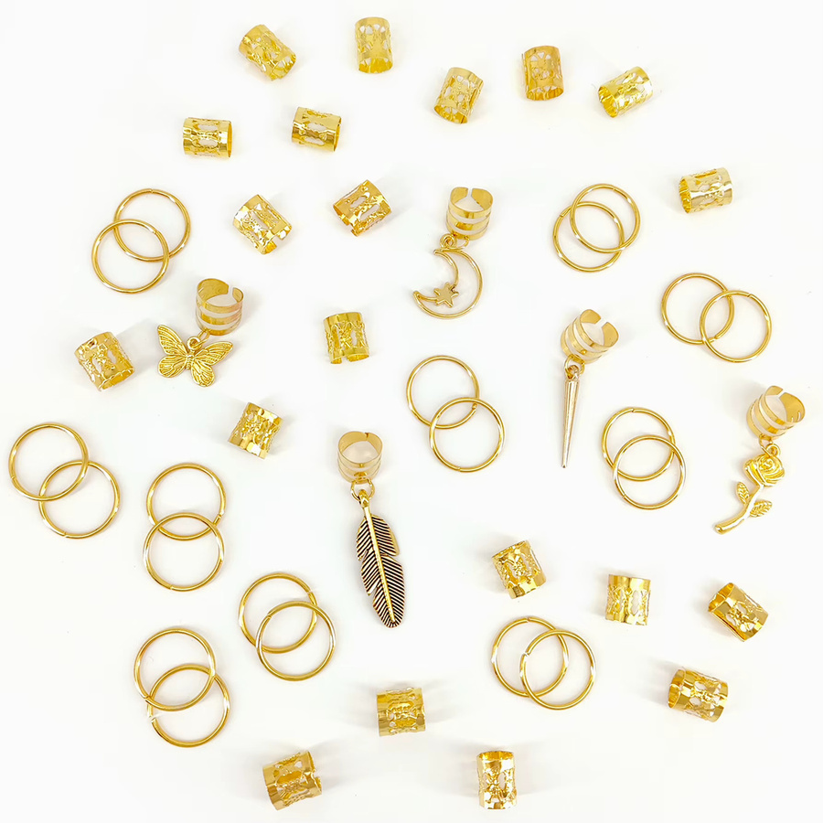 Haarringe Legierung, Gold, Damen - Bild 2