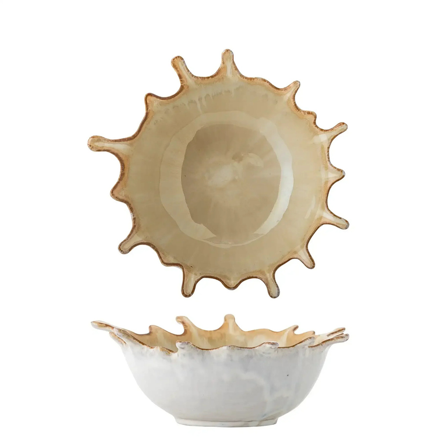 Bloomingville Keramikschale Alcott in Nature mit einem Durchmesser von 21 cm - Bild 1