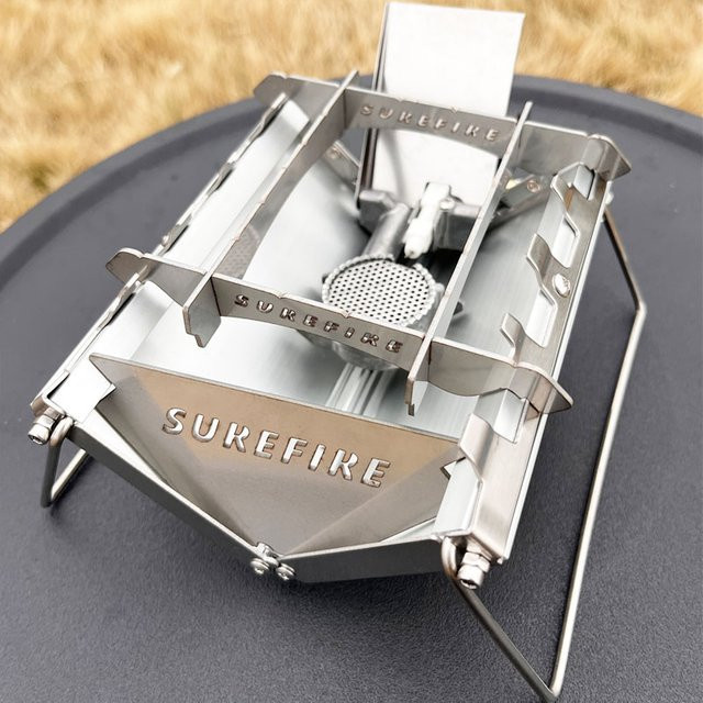 Soto Windschutz-Halterung für Gasherde in Silber für Camping und Outdoor-Grillen - Bild 1