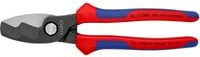 Knipex Kabelschere 95 12 200 mit Doppelschneide und Comfort-Griffen, brüniert, Länge: 200 mm - Bild 2