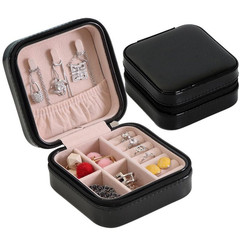 Schmuckaufbewahrungsbox YuTao Soliloquy 028 aus PU-Leder in Schwarz als Reise-Organizer für Schmuck und Kosmetik - Bild 2