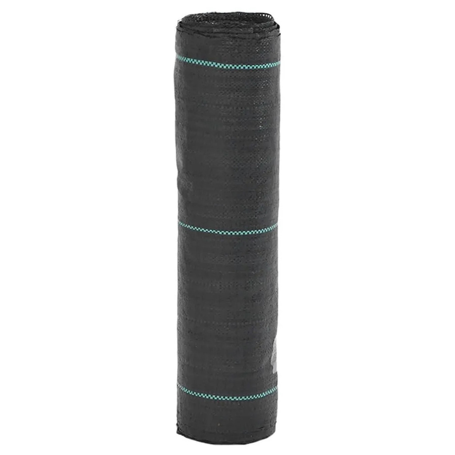 vidaXL Unkrautmembran Schwarz aus Kunststoff für den Zier- und Gemüsegarten B/B: 0,5 x 50 m - Bild 2