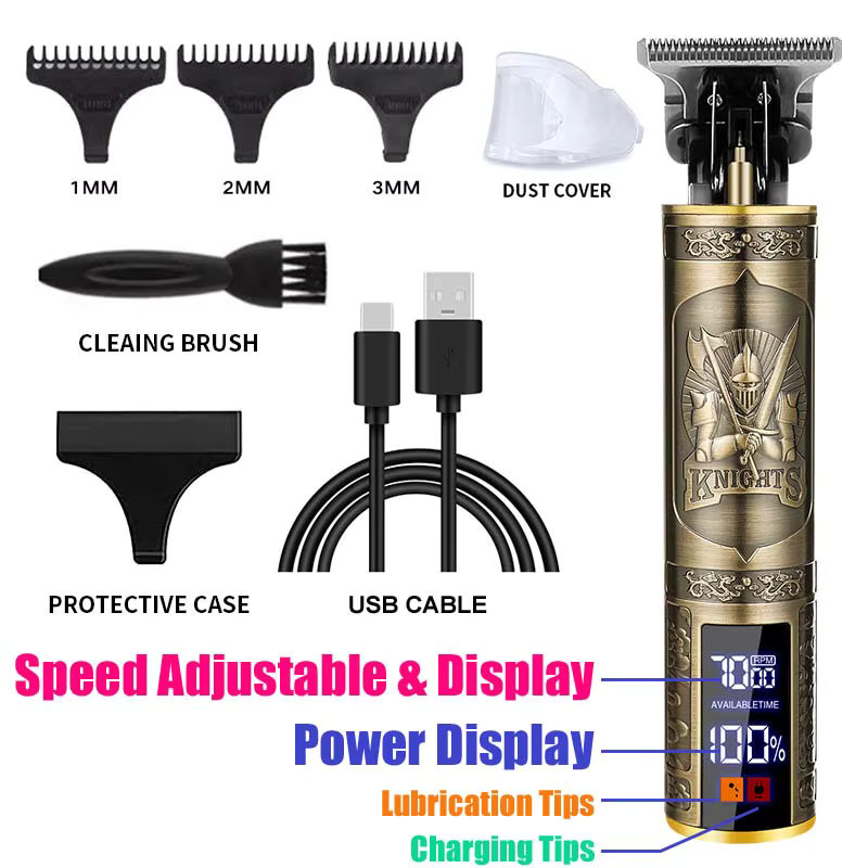 DOLL WAX Elektrischer Trimmer für Herren, Gold - Bild 4