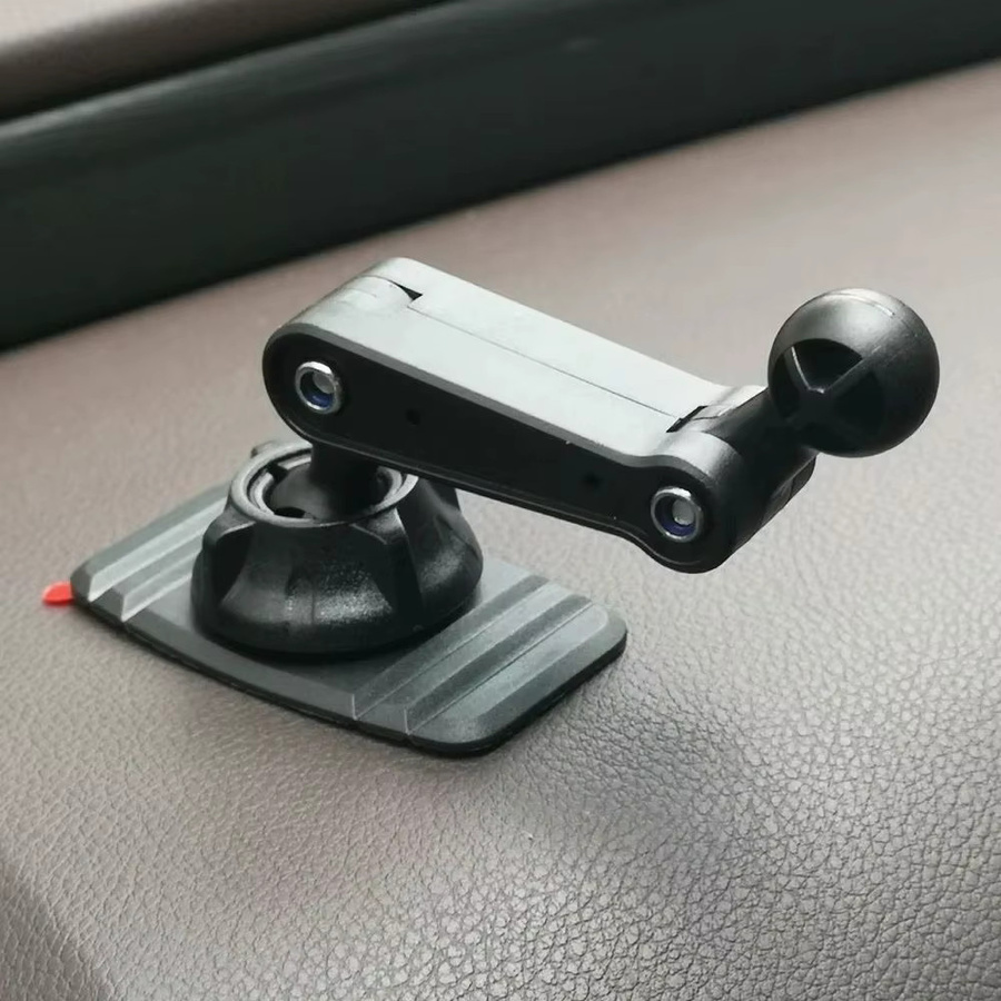 TEEQ Universelle 360 Grad drehbare Telefonhalterung für das Armaturenbrett mit 17mm Kugelkopf und starkem Klebstoff in Schwarz - Bild 3