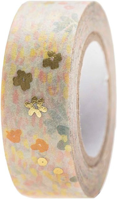 Rico Design Paper Poetry Tape Crafted Nature Blumenwiese in Blau, 1,5 cm Breite x 10 m Länge - Bild 1