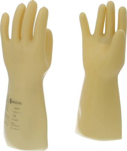 KS Tools Elektriker-Schutzhandschuh aus Latex in Weiß, Größe XXL, Klasse 0 - Bild 1