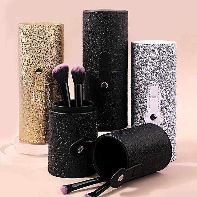 KOSSHOW Make-up Pinsel Aufbewahrungsbehälter, PU-Leder, Staubdicht - Bild 1