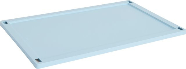 HAY Colour Crate mit Deckel L, Blau, stapelbar - Bild 1