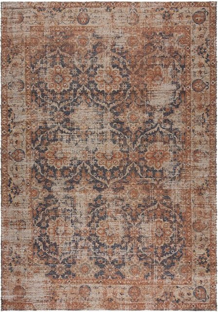 Orient Jute-Teppich Kadima Design in Rot-Blau, B/T: 80 x 150 cm - Bild 1