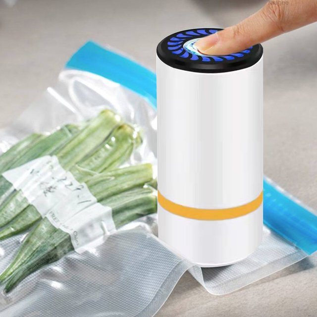 Elektrische Mini Vakuumpumpe von raugee in Weiß zur automatischen Vakuumversiegelung für die Lebensmittel-Frischhaltung - Bild 1