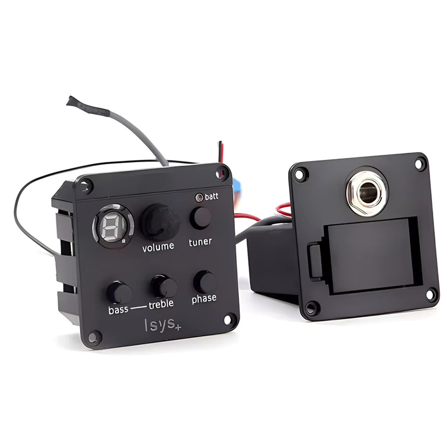 Fishman ISYS+ Onboard Vorverstärker System für akustische und klassische Gitarren mit EQ, Tuner und Piezo Pickup in Schwarz - Bild 3