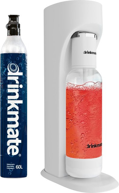 Drinkmate OmniFizz Sprudelwasser- und Sodabereiter in Klassischem Weiß inklusive 425g CO2-Zylinder - Bild 1