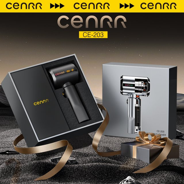 CENRR Kabelloser Mini Auto-Staubsauger mit HEPA-Filter in Schwarz - Bild 1