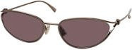 Bottega Veneta BV 1330S Sonnenbrille, Cat Eye, Halbrand, Metal, Grey, Damen - Bild 1