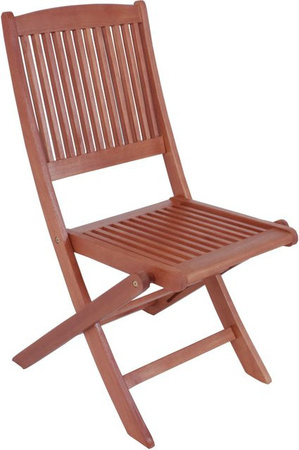 2er-Set Klappstühle Stockholm von Garden Pleasure aus braunem Eukalyptusholz