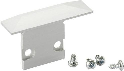 Barthelme BARdolino Endkappe für Alu-T-Profil aus Aluminium in Silber, B: 2,5 cm, H: 3,5 cm - Bild 1