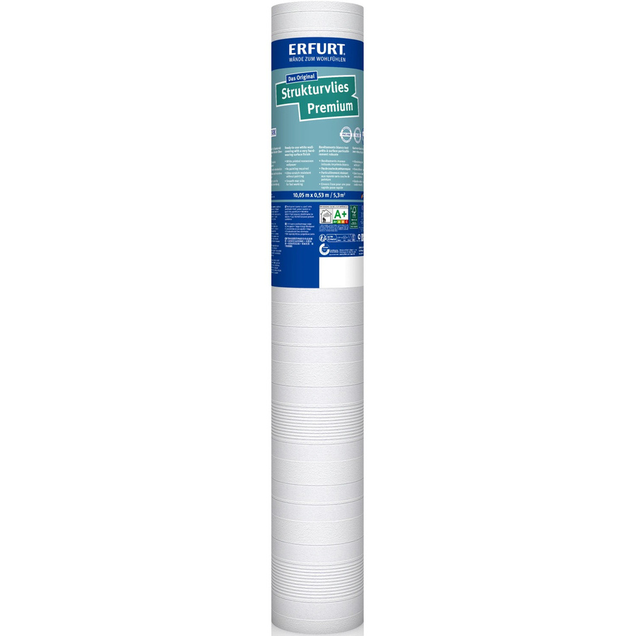 Erfurt Vliestapete Premium 501, weiß, B/L: 53 x 1005 cm - Bild 2