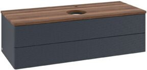 V&B Waschtischunterschrank Antao mit Frontstruktur in Weiß, B/T/H: 120 x 50 x 50 cm - Bild 1
