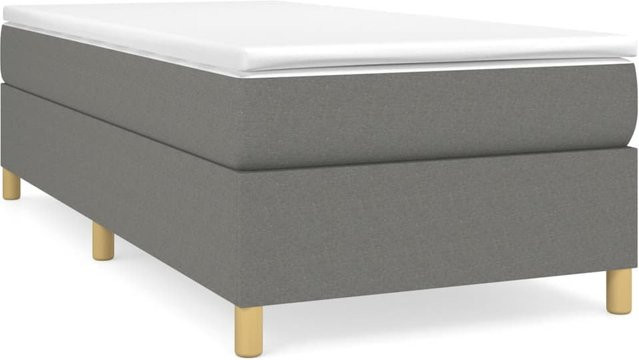 Boxspring-Bettgestell VD Home Furnishing in Dunkelgrau, gepolstert, Breite: 90 cm, Tiefe: 190 cm - Bild 1