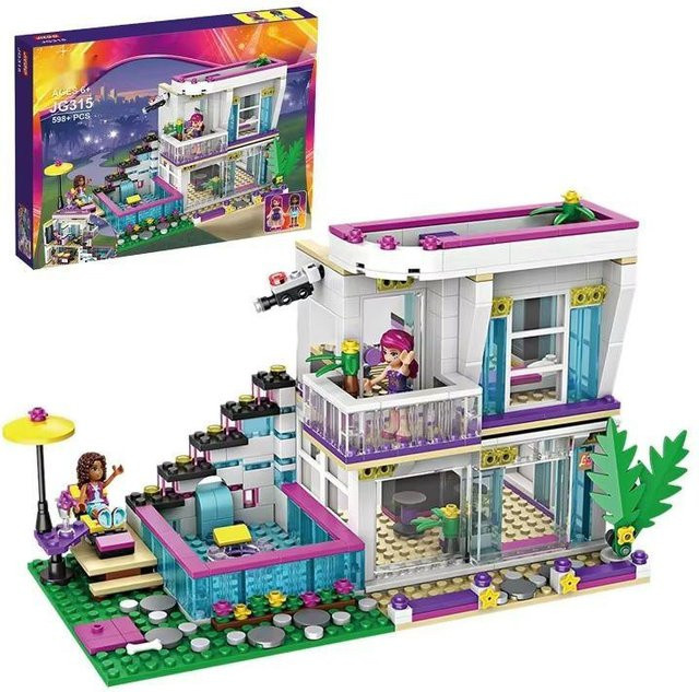 Jie Gao Popstar Haus und Freundschaftsbus Bausteine 760-teiliges Set - Bild 1