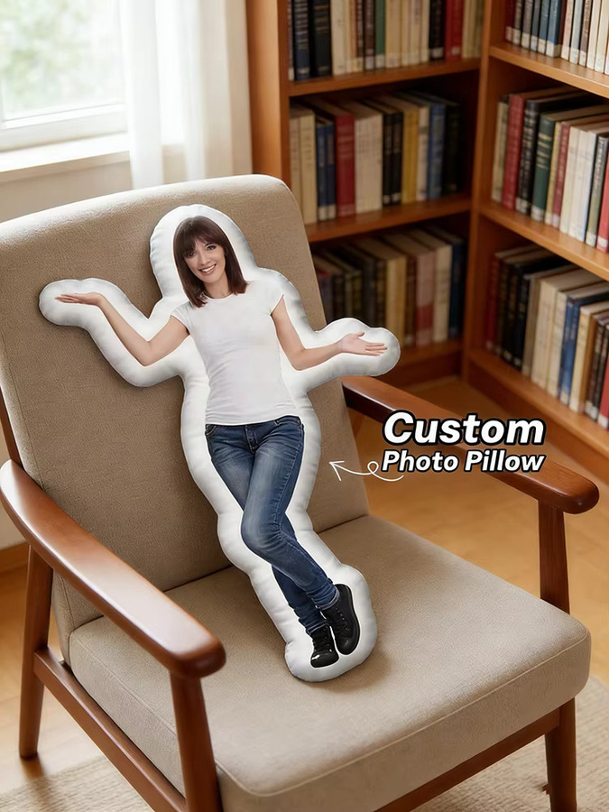 Personalisiertes Kissen mit Kissenfüllung in individueller Fotoform von SRH, Breite: 30 cm, Tiefe: 30 cm, Höhe: 30 cm - Bild 3