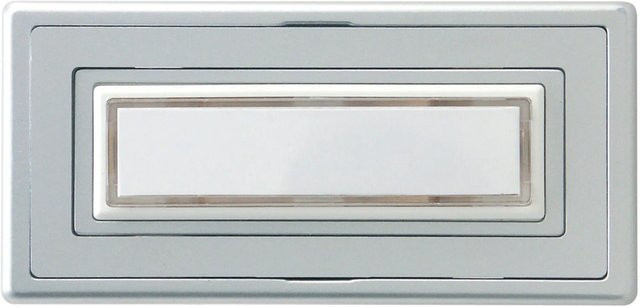 REV Klingeltaster 1-fach in Silber Aufputzmontage - Bild 1