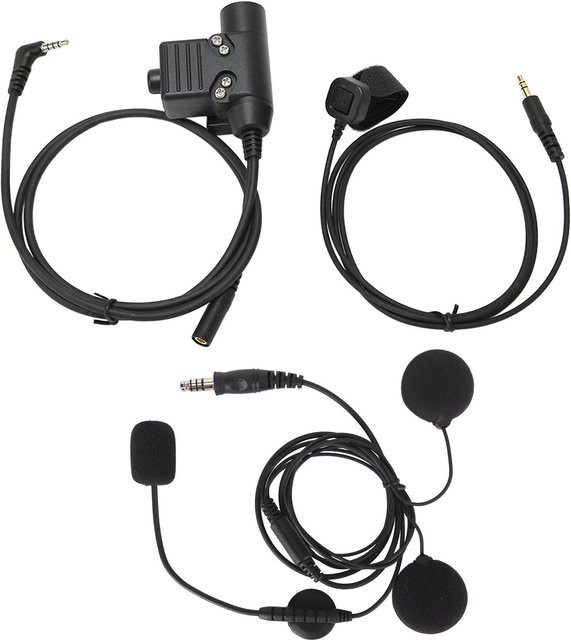 PTT Adapter Mikrofon-Set Push-to-Talk Kopfhöreradapter für Xiaomi 2-Wege-Funkgeräte in Grau - Bild 1